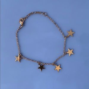 trendy gold star bracelet